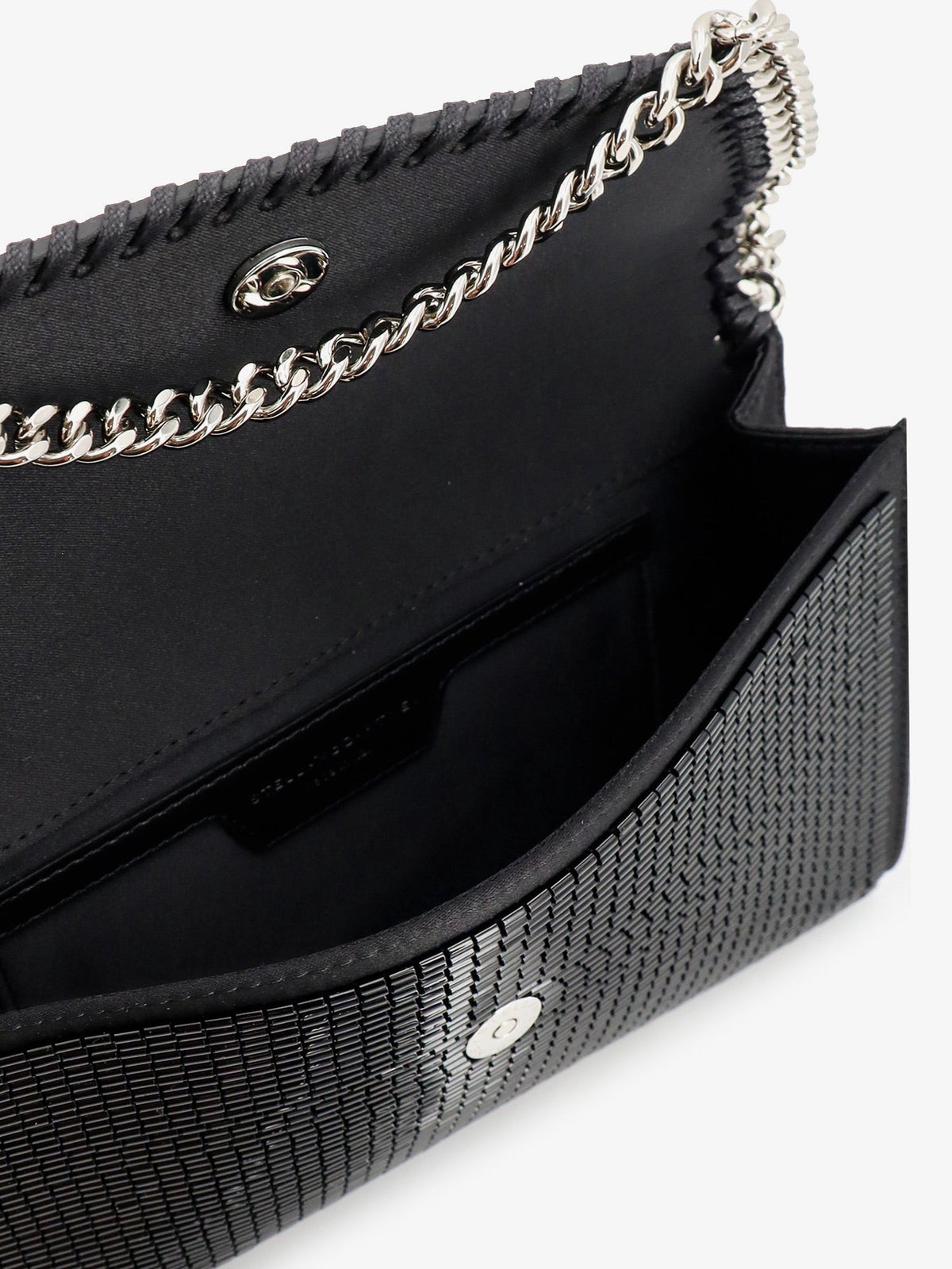 Stella McCartney Falabella sequin crossbody bag - Black