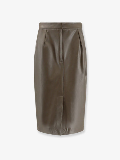 Stella Mccartney Alter Mat Midi Skirt - Mud