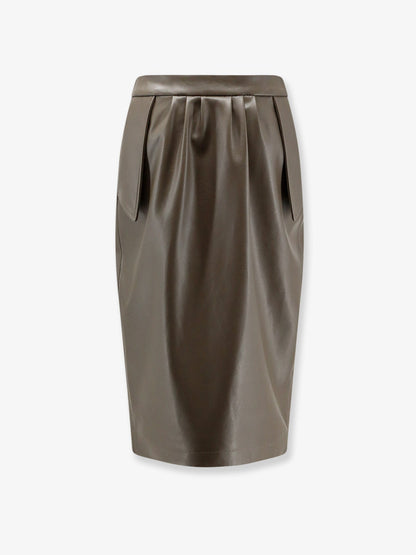 Stella Mccartney Alter Mat Midi Skirt - Mud
