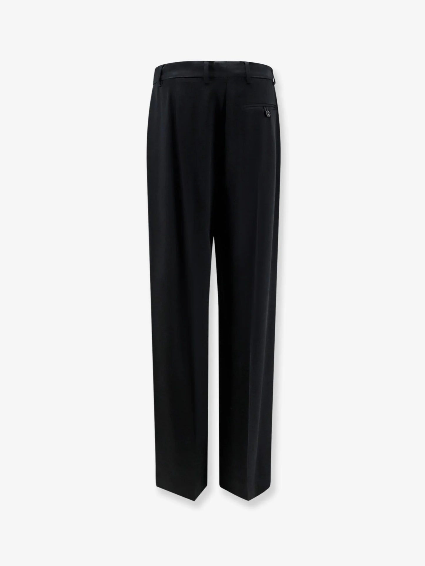 Stella Mccartney Pleated Straight Satin Trousers
