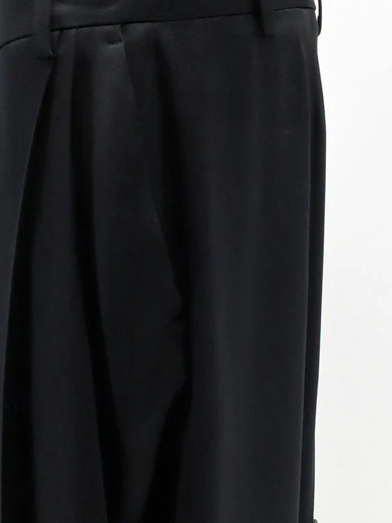 Stella Mccartney Pleated Straight Satin Trousers