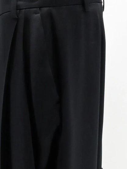 Stella Mccartney Pleated Straight Satin Trousers