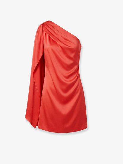 Stella Mccartney Satin mini dress - Tomato