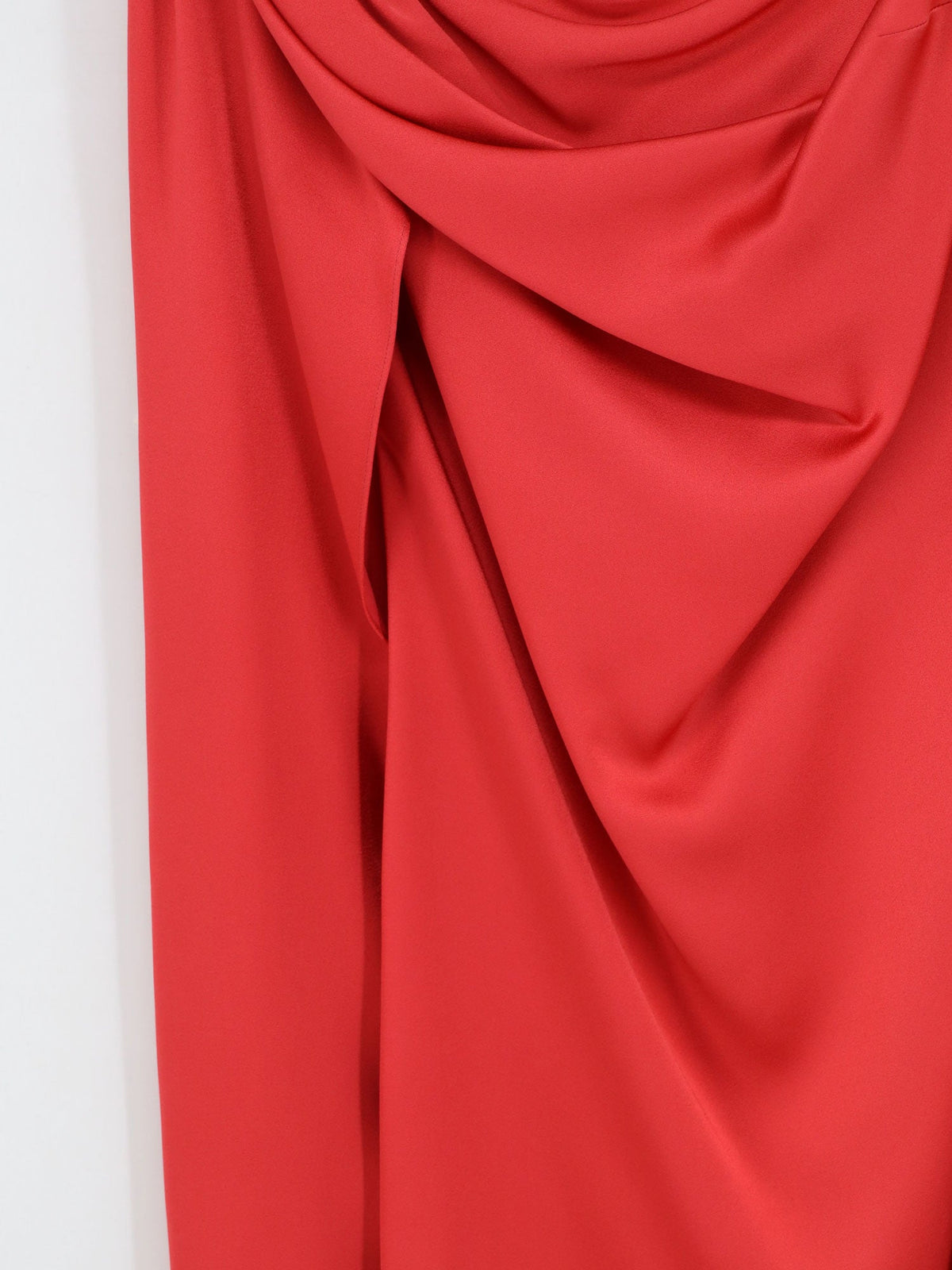 Stella Mccartney Satin mini dress - Tomato