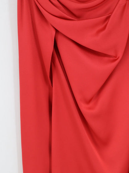 Stella Mccartney Satin mini dress - Tomato