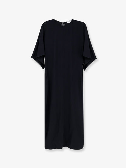 Stella Mccartney Responsible acetate and viscose dress - Black