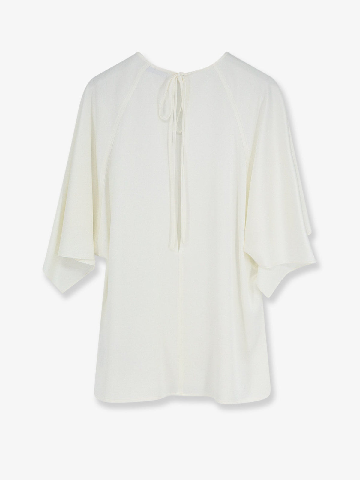 Stella Mccartney Handkerchief Satin Top - Cream