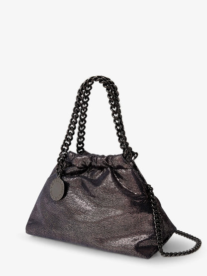 STELLA MCCARTNEY - Falabella Eco Shiny Dotted Chamois Fabric Shoulder Bag