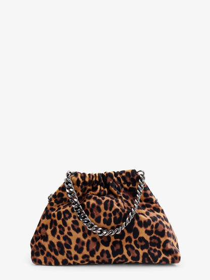 STELLA MCCARTNEY - Falabella Mini leopard print velvet crossbody bag