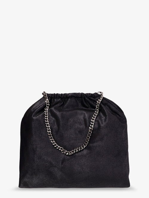 Stella Mccartney Falabella shoulder bag with metal drawstring - Black