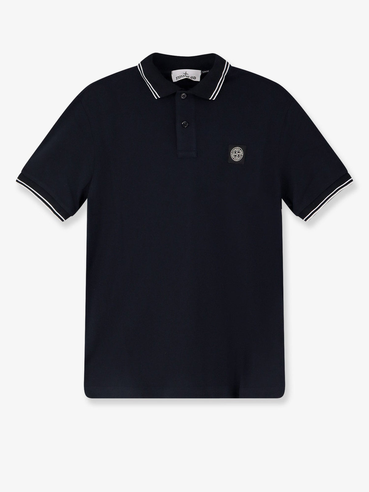 Stone Island Organic cotton polo shirt - Navy Blue