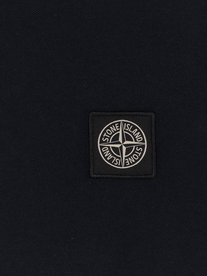 Stone Island Organic cotton polo shirt - Navy Blue