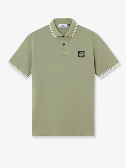 Stone Island Stretch organic cotton polo shirt - Military Green