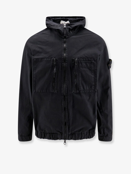 Stone Island Hooded Organic Cotton Jacket