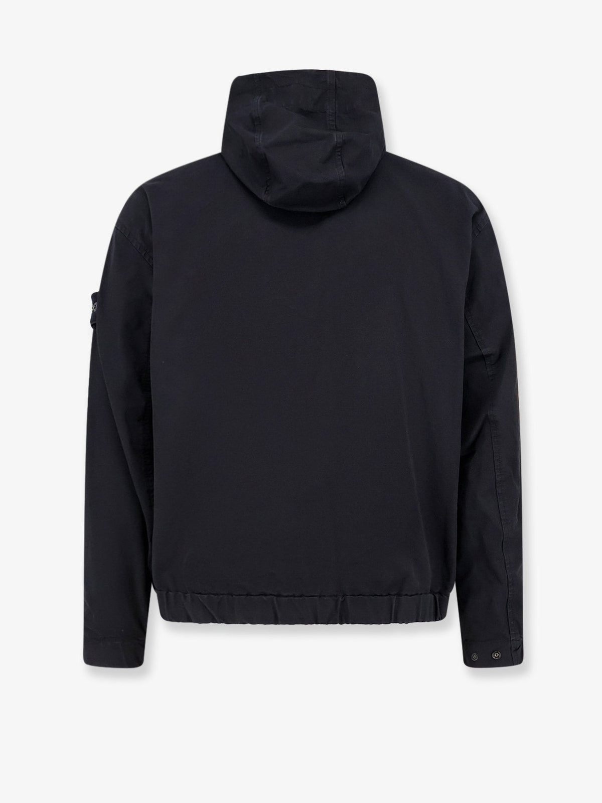 Stone Island Hooded organic cotton jacket - Black