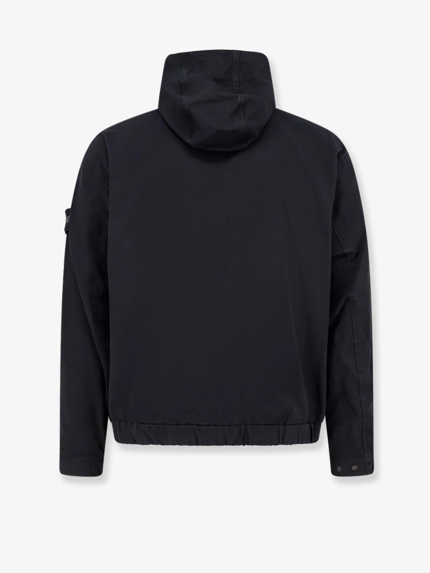 STONE ISLAND - Hooded organic cotton jacket