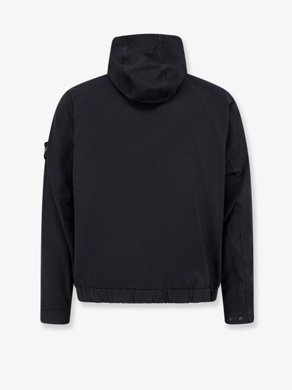 STONE ISLAND - Hooded organic cotton jacket
