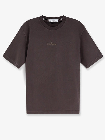 Stone Island Organic cotton T-Shirt - Dark Burgundy