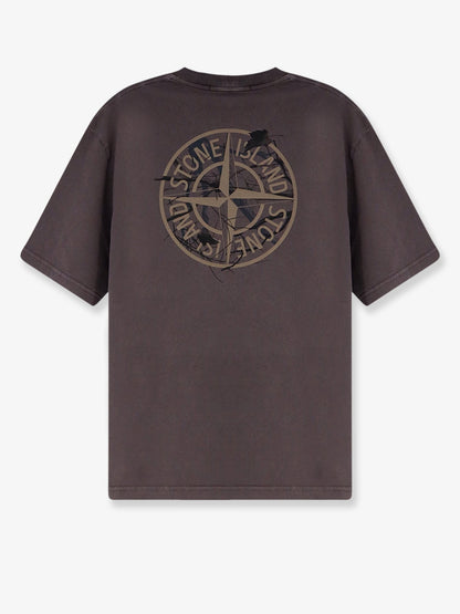 Stone Island Organic cotton T-Shirt - Dark Burgundy
