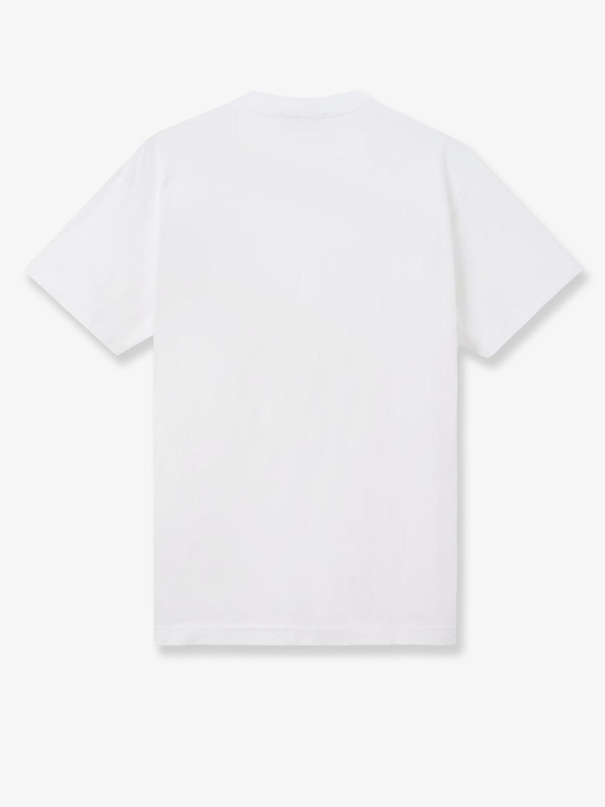 Stone Island Cotton T-shirt with front logo patch - White