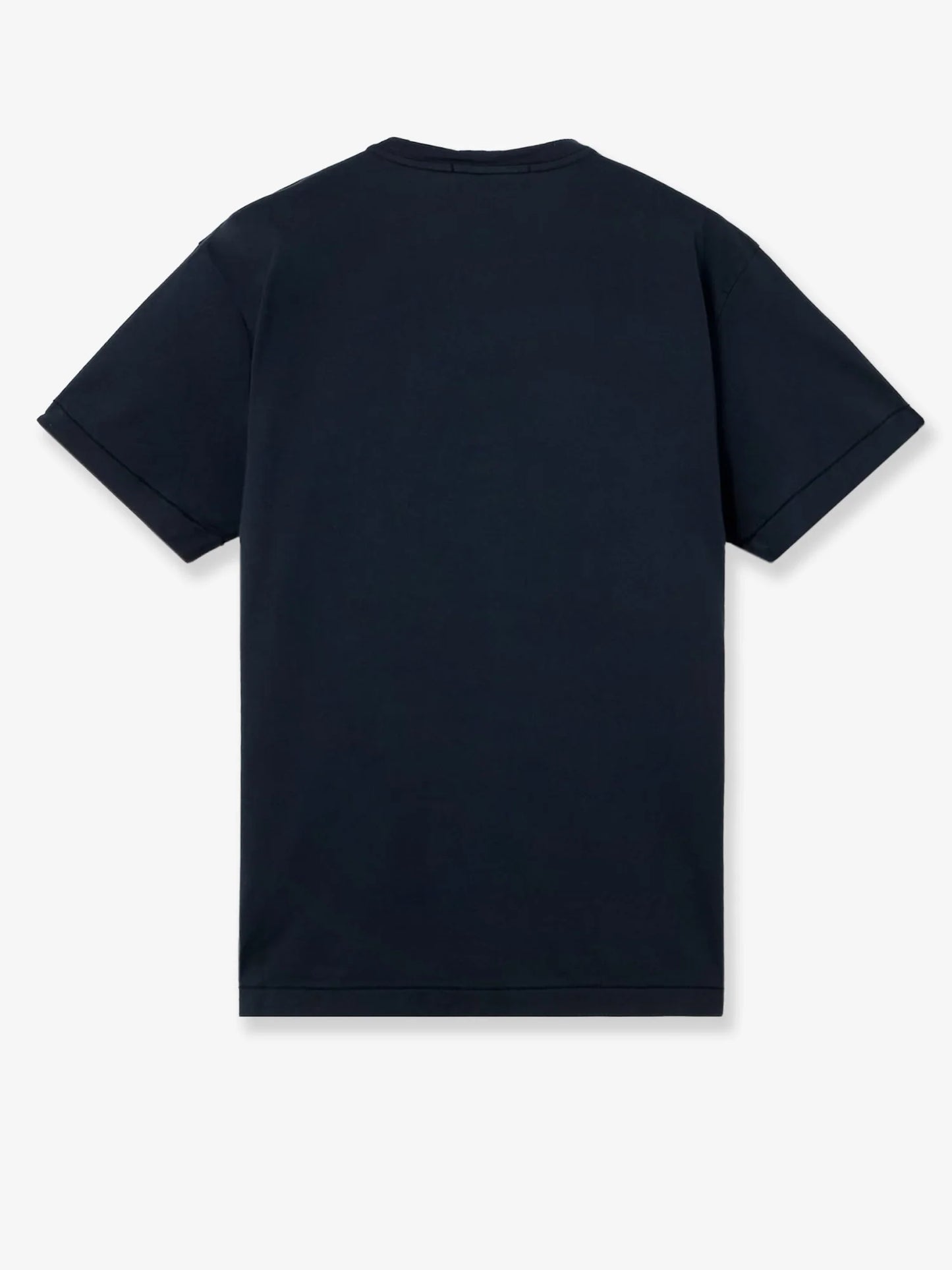 STONE ISLAND - Cotton T-shirt with front logo patch