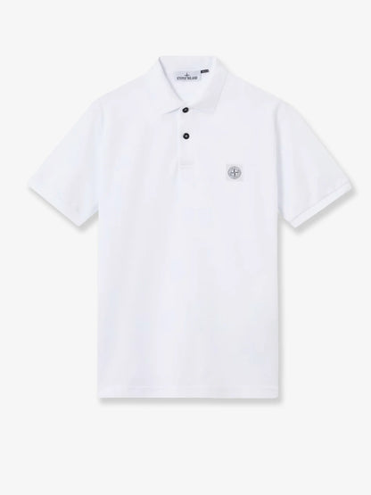 STONE ISLAND - Organic cotton polo shirt