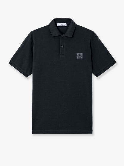 Stone Island Organic cotton polo shirt - Navy Blue
