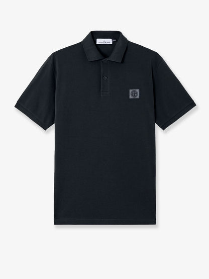 STONE ISLAND - Organic cotton polo shirt