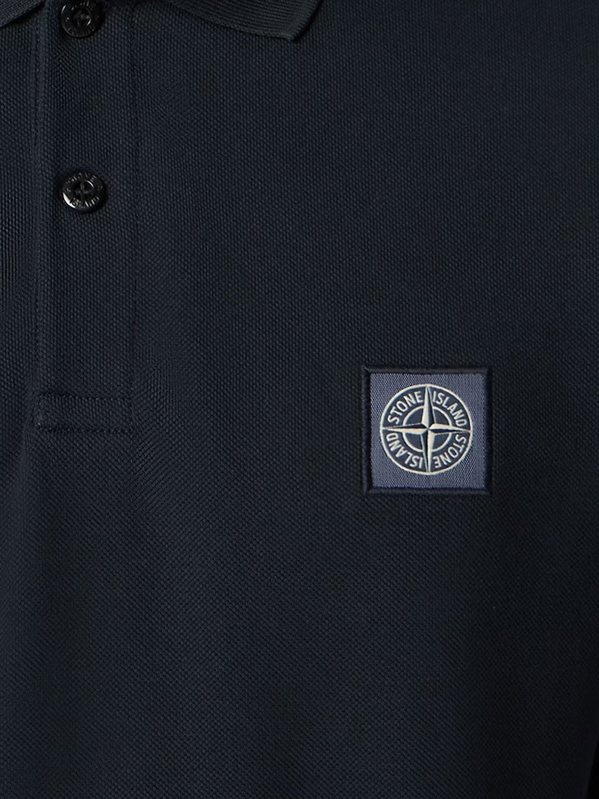 Stone Island Organic cotton polo shirt - Navy Blue
