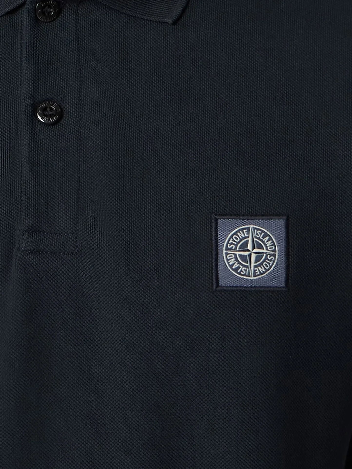 STONE ISLAND - Organic cotton polo shirt