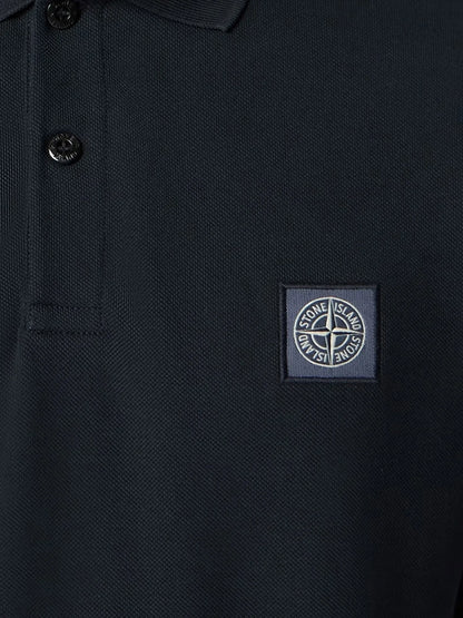 STONE ISLAND - Organic cotton polo shirt