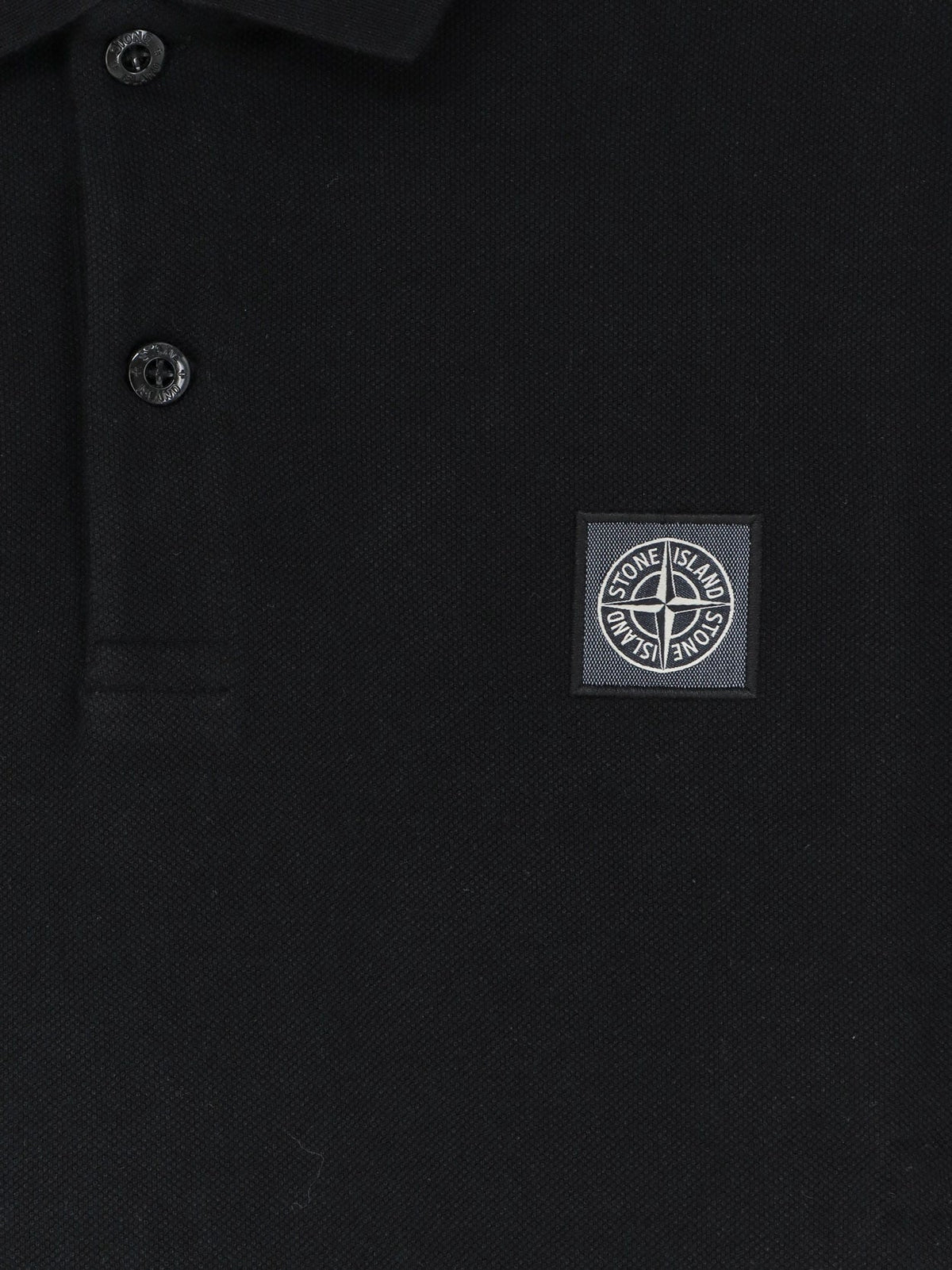 Stone Island Organic cotton polo shirt - Black