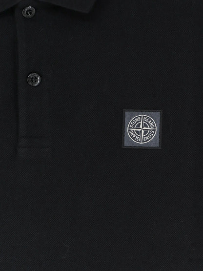 STONE ISLAND - Organic cotton polo shirt
