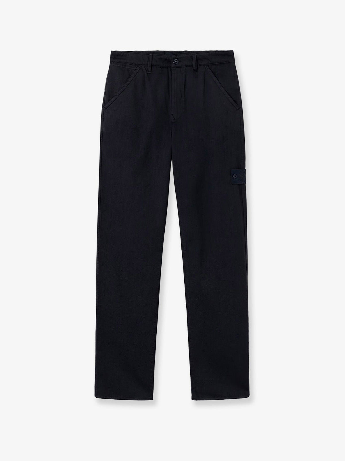 Stone Island Wool and cotton blend trousers - Black