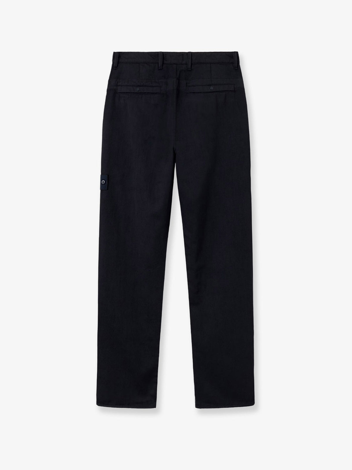 Stone Island Wool and cotton blend trousers - Black
