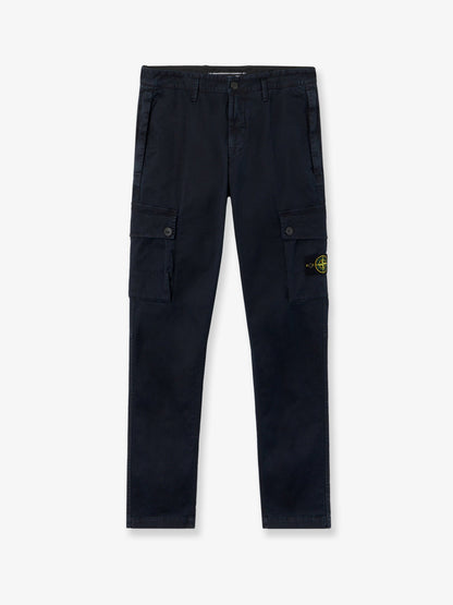 Stone Island Cotton blend cargo trousers - Navy Blue