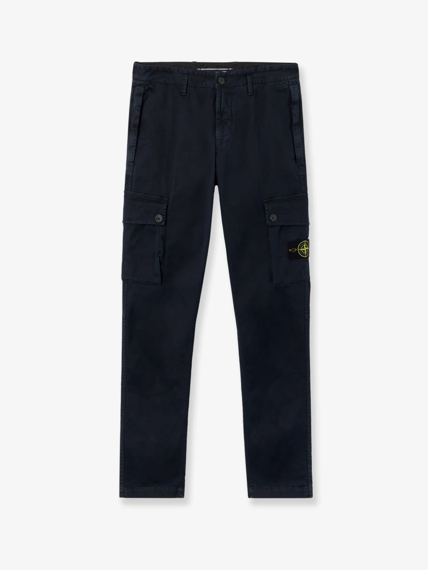 STONE ISLAND - Cotton blend cargo trousers