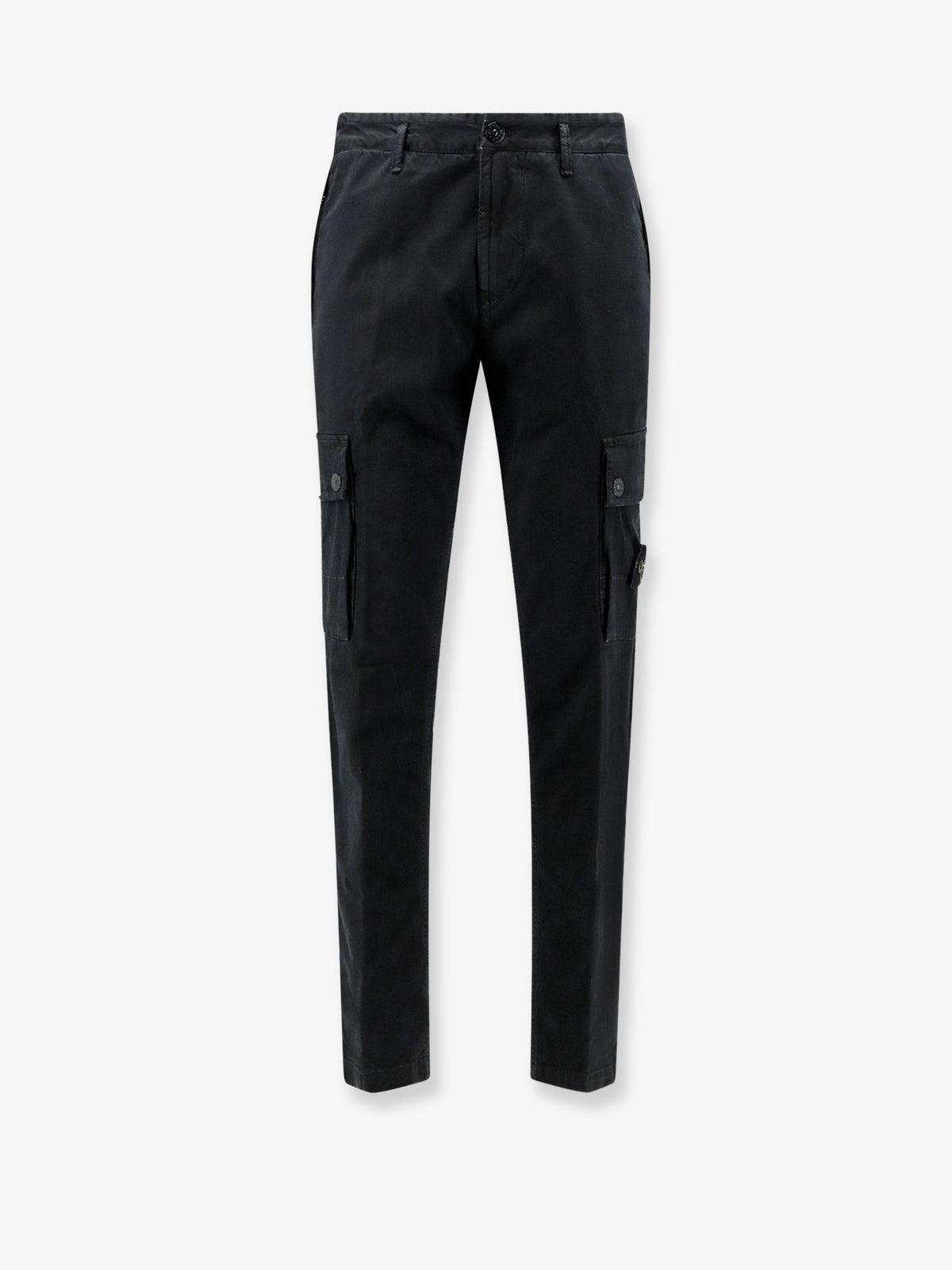 Stone Island Cargo stretch organic cotton trousers - Black