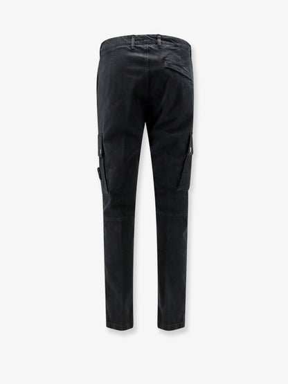 Stone Island Cargo stretch organic cotton trousers - Black