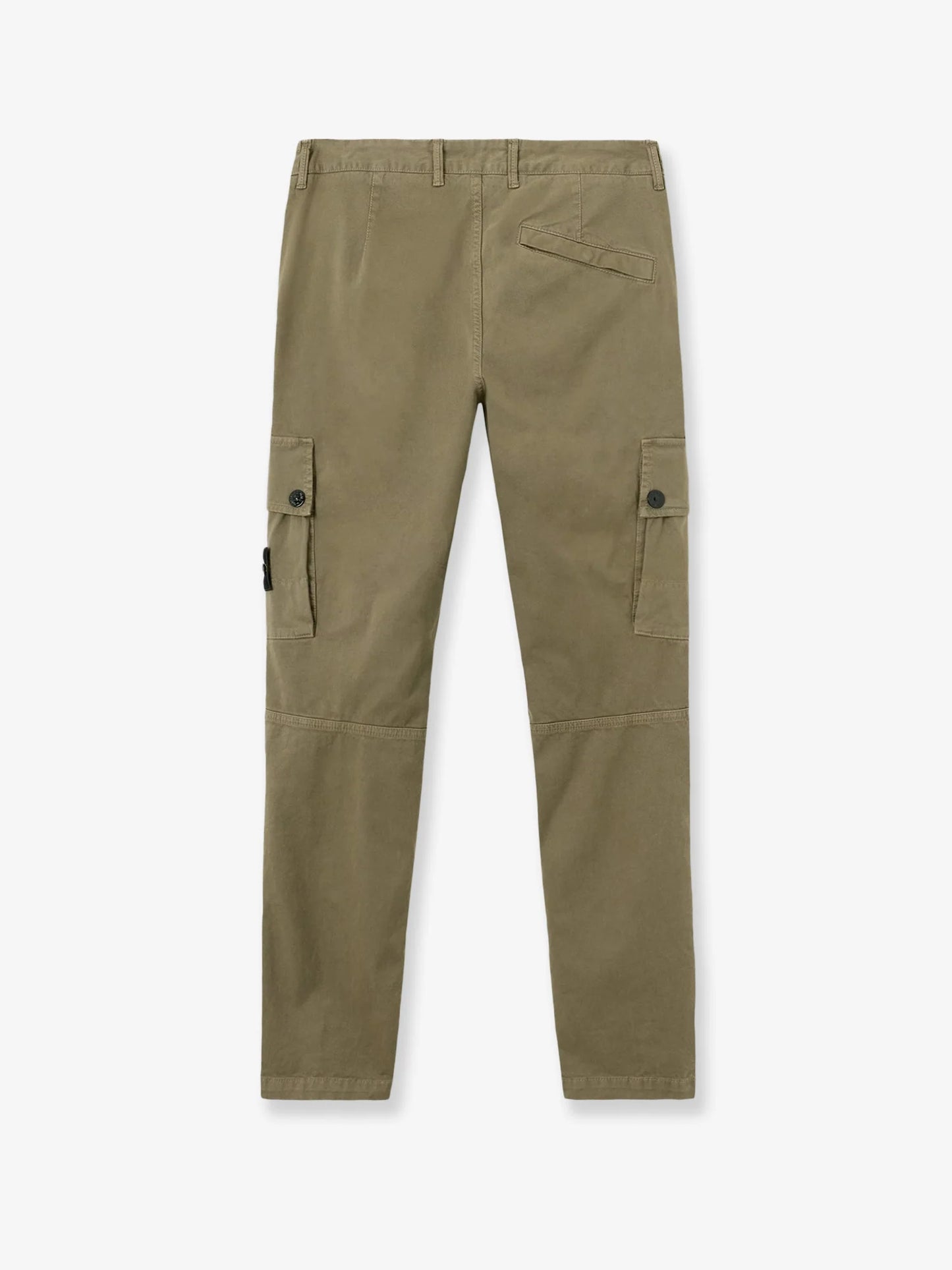 STONE ISLAND - Cotton blend cargo trousers