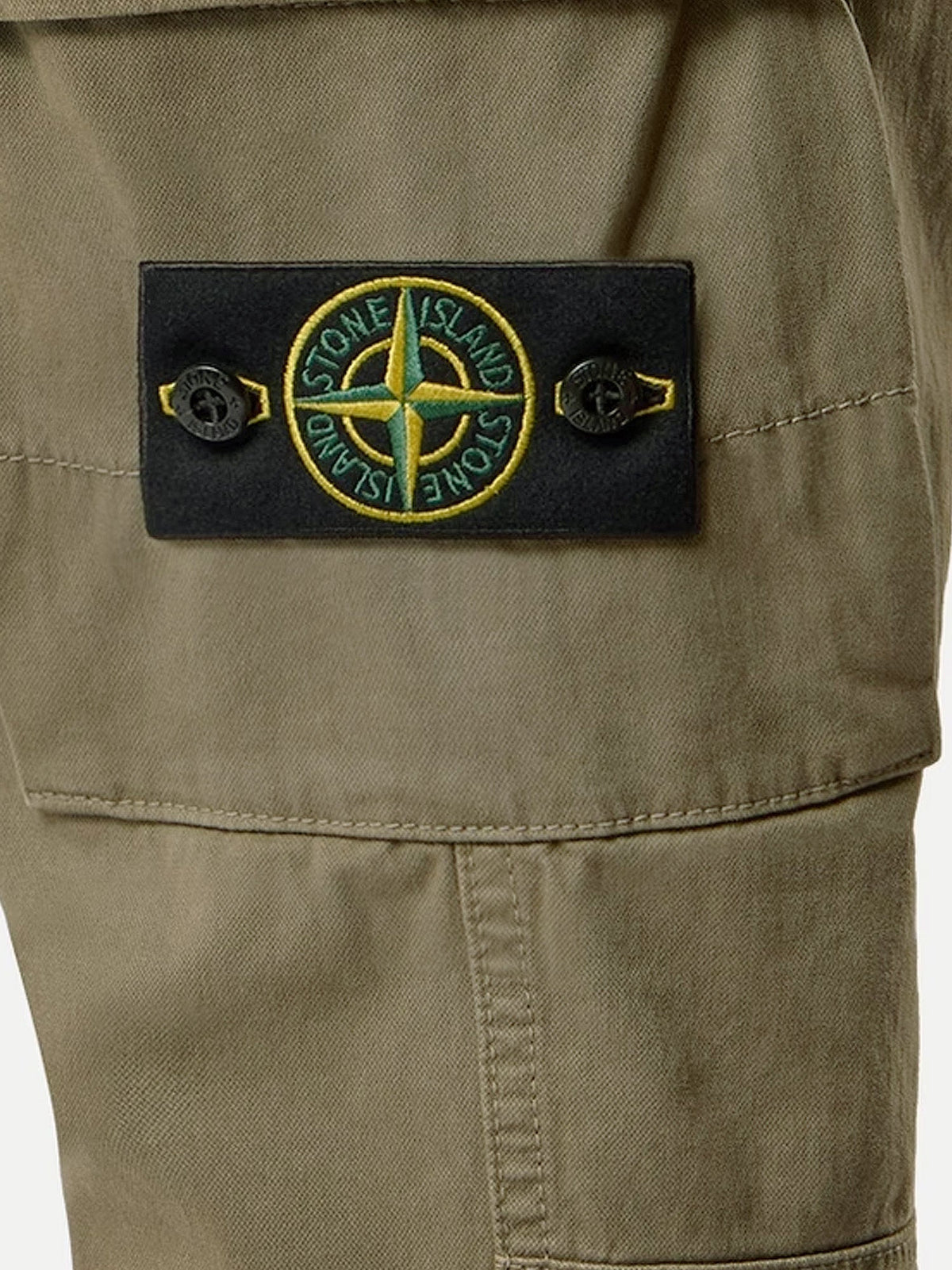 Stone Island Cotton blend cargo trousers - Military Green