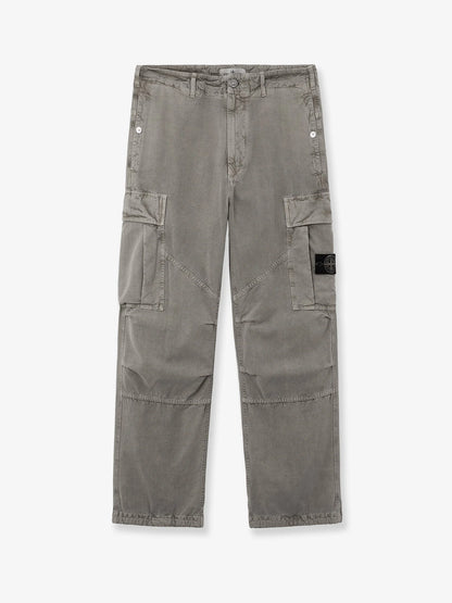 STONE ISLAND - Cotton blend cargo pants