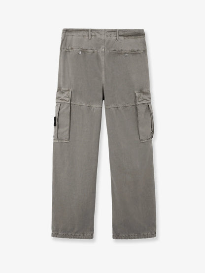 STONE ISLAND - Cotton blend cargo pants