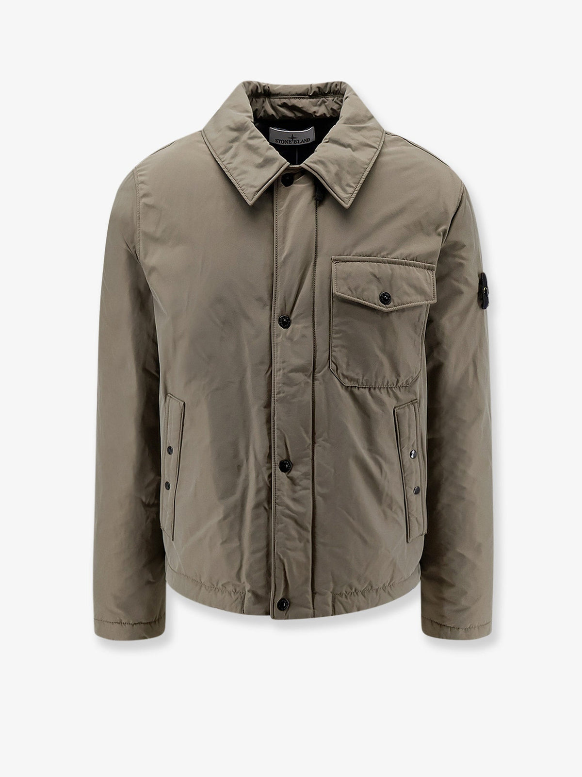 Stone Island Micro Reps padded nylon jacket - Military Green