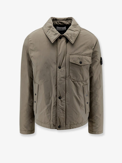 Stone Island Micro Reps padded nylon jacket - Military Green