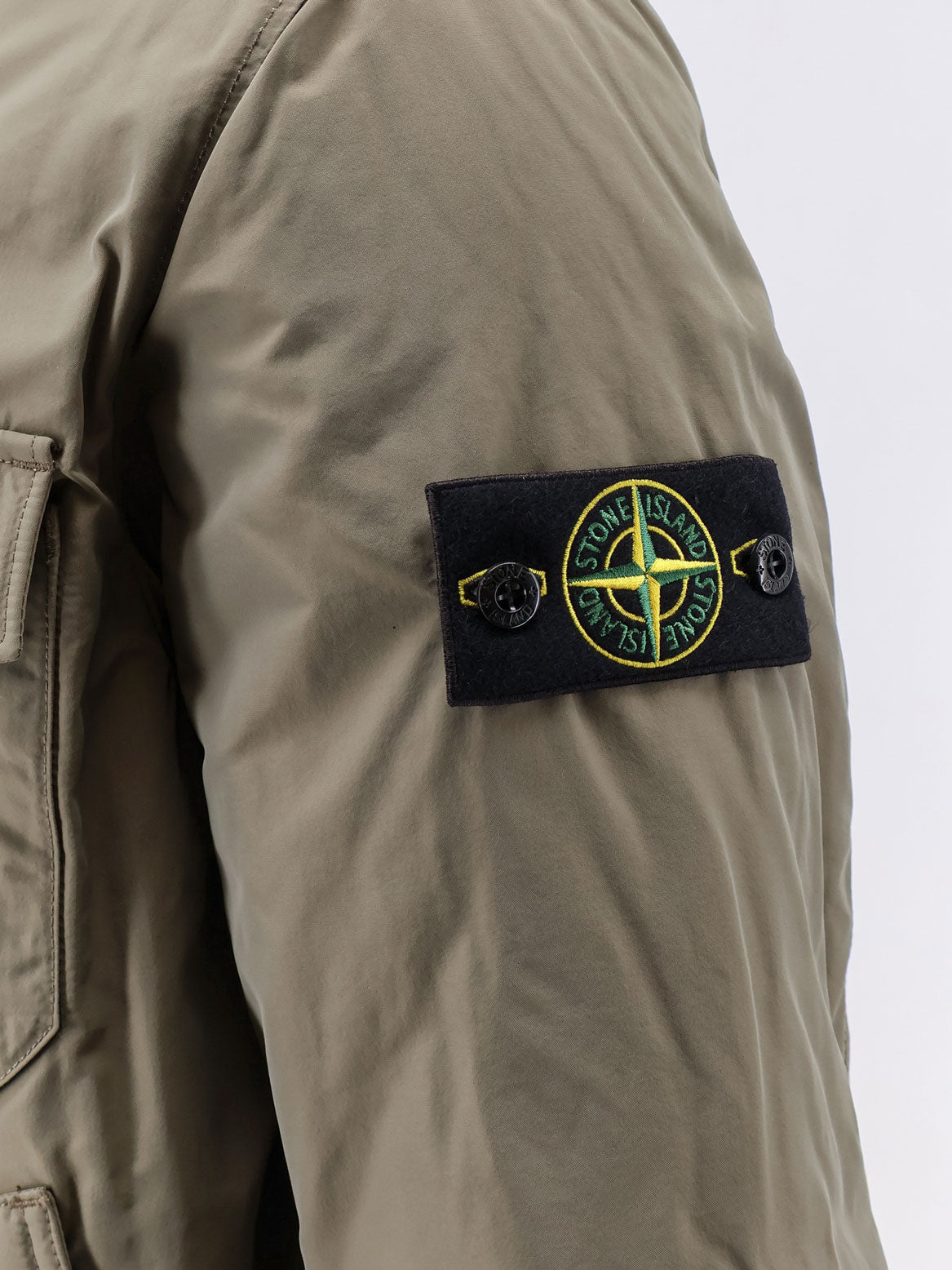 Stone Island Micro Reps padded nylon jacket - Military Green