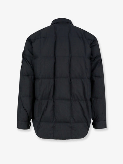 STONE ISLAND - Garment Dyed Crinkle Reps NY  recycled nylon down jacket with side logo patch