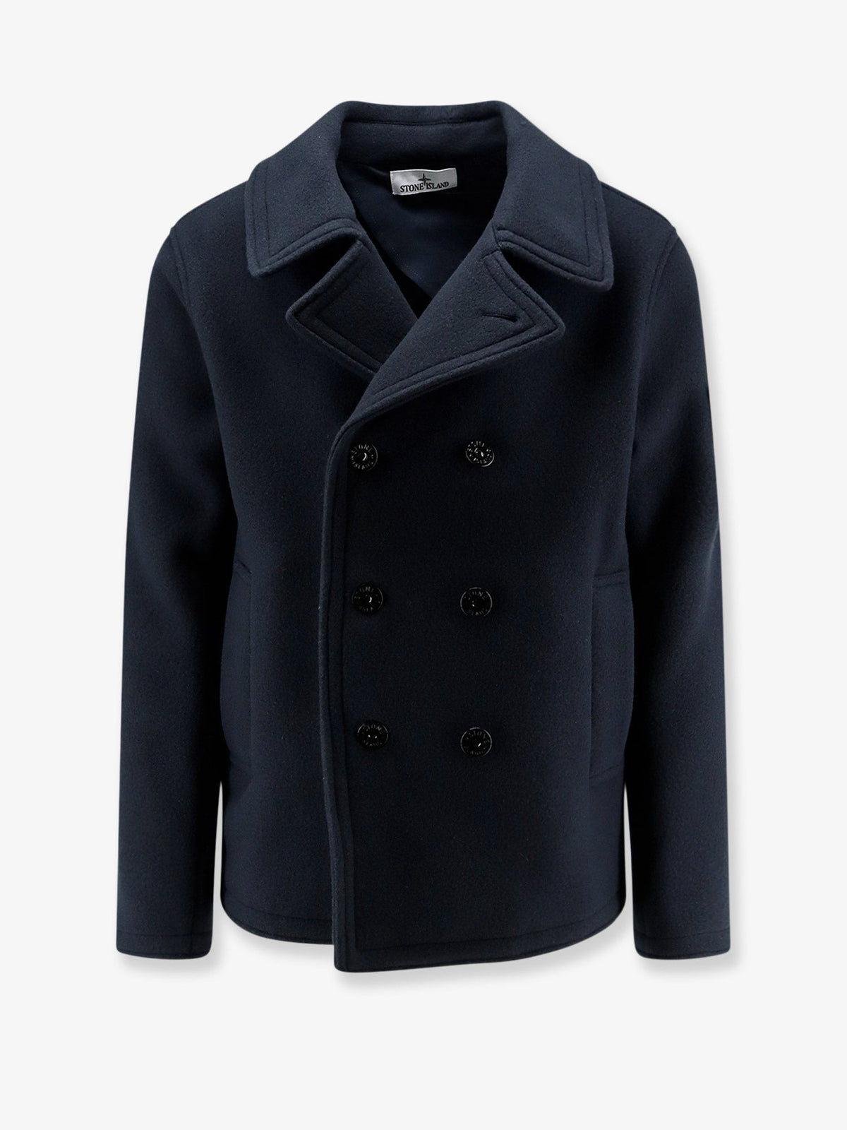 Stone Island Wool blend coat - Navy Blue
