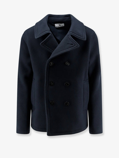 Stone Island Wool blend coat - Navy Blue