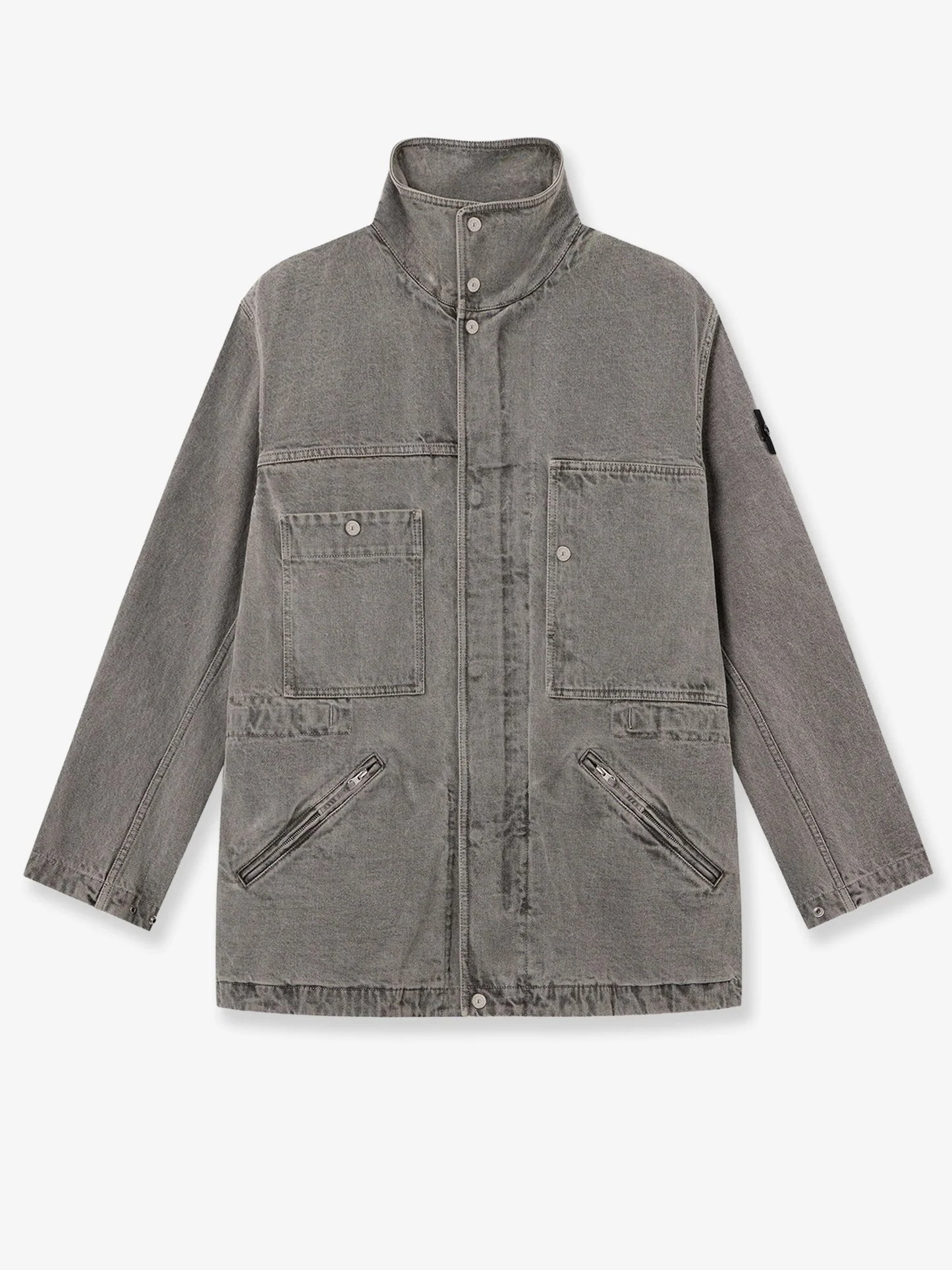 STONE ISLAND - Recycled cotton blend jacket